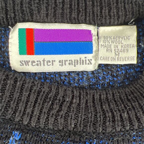 80s Sweater Graphix sweater 1980s vintage - Picture 3 of 3